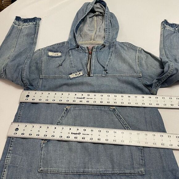 Ralph Lauren Polo Jeans Co RL67 Denim Pullover Jacket Patchwork Size Medium - Picture 8 of 11